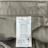 Carhartt Carpenter Trousers - 38W 30L Khaki Cotton