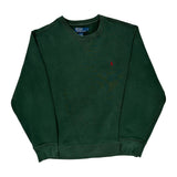Polo By Ralph Lauren Sweatshirt - Large Green Cotton Blend