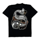 Sword And Shield Design Shaka Wear Graphic T-Shirt - Large Black Cotton