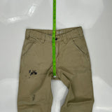 Carhartt Carpenter Trousers - 30W 32L Khaki Cotton