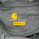 Carhartt Hoodie - Large Gray Cotton Blend