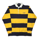 Polo Sport Striped Rugby Shirt - Large Yellow Cotton