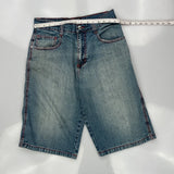 Southpole Baggy Denim Shorts - 30W 13L Blue Denim
