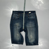 Unbranded Denim Shorts - 34W 12L Dark Wash Cotton