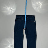 True Religion Skinny Jeans - 28W UK 8 Dark Wash Cotton Blend