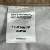 Schmidt Carpenter Pants - 34W 30L Brown Cotton