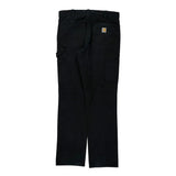 Carhartt Carpenter Trousers - 32W 31L Black Cotton