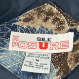 1980'S X Posure Floral Shell Jacket - Medium Multicoloured Silk