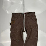 Riggs Workwear Wrangler Cargo Pants - 34W 32L Brown Cotton