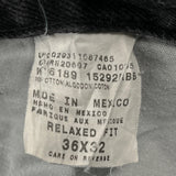 Dickies Double Knee Jeans - 37W 31L Black Cotton