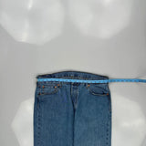 501 Levis Jeans - 36W 30L Blue Cotton