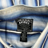 Avirex Striped Shirt - 2XL Blue Cotton