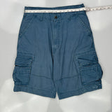 Levis Cargo Shorts - 32W 11L Blue Cotton