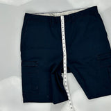 Dickies Cargo Shorts - 38″ Waist Navy Polyester Blend