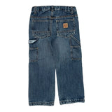 Age 6 Berne Cargo Carpenter Jeans - Small Blue Cotton