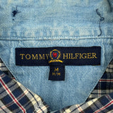 Tommy Hilfiger Checked Shirt - Medium Multicoloured Cotton