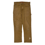 Dickies Cargo Carpenter Trousers - 31W 30L Brown Cotton