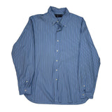 Ralph Lauren Striped Shirt - XL Blue Cotton