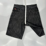 Southpole Denim Shorts - 34W 11L Black Denim