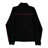 Nike Striped Track Jacket - Medium Red Polyester
