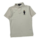 Polo By Ralph Lauren Slim Fit Polo Shirt - Small White Cotton