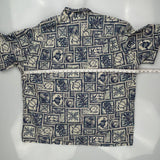 Ho Aloha Floral Hawaiian Shirt - 2XL White Cotton