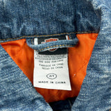 Age 4 Motorcycles Harley Davidson Graphic Denim Jacket - 2XS Blue Denim