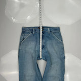 Steve & Barry Carpenter Pants - 34W 32L Light Wash Cotton