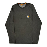 Landscape Department Carhartt Long Sleeve T-Shirt - Medium Grey Cotton