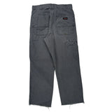 Dickies Cargo Carpenter Trousers - 32W 30L Grey Cotton