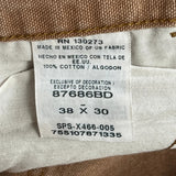 Unbranded Carpenter Trousers - 36W 28L Brown Cotton
