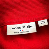 Lacoste Polo Shirt - Medium Red Cotton