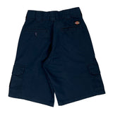Dickies Cargo Shorts - 30″ Waist Navy Polyester Blend