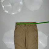 Carhartt Double Knee Carpenter Trousers - 34W 29L Beige Cotton