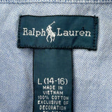 Age 10-12 Ralph Lauren Shirt - Large Blue Cotton