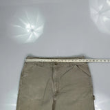 Carhartt Carpenter Trousers - 35W 36L Beige Cotton