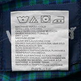 Wrangler Checked Shirt - Medium Blue Cotton Blend