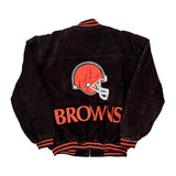 Cleveland Browns Nfl Varsity Jacket - Medium Brown Polyester