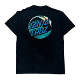 California Santa Cruz Graphic T-Shirt - Medium Black Cotton