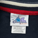Disneyland 55 Disney Graphic Long Sleeve T-Shirt - 2XL Navy Cotton