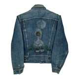 Made In USA Lee Graphic Denim Jacket - Medium Blue Denim
