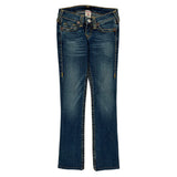 True Religion Contrast Stitch Jeans - 26W US 0 Dark Wash Denim