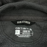 Rain Defender Carhartt Hoodie - Large Gray Cotton Blend
