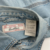 Levis Denim Shirt - Large Light Wash Cotton