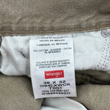 Wrangler Carpenter Trousers - 36W 32L Khaki Cotton