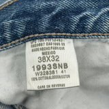 Dickies Double Knee Carpenter Jeans - 38W 32L Blue Cotton