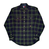 Tommy Hilfiger Checked Shirt - Medium Navy Cotton