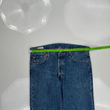 501 Levis Jeans - 35W 30L Blue Cotton