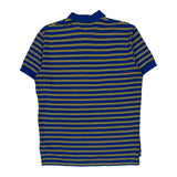 Polo By Ralph Lauren Striped Polo Shirt - Large Blue Cotton