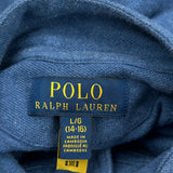 Age 14-16 Polo By Ralph Lauren 1/4 Zip - Large Blue Cotton